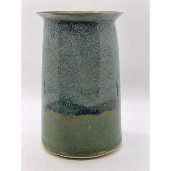Origamikoi Studio Art Drip Pottery Vase. Approx 5.25” tall by 3.5” wide - Picture 9 of 9